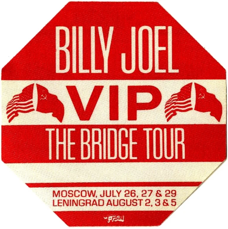 Billy Joel 1986 The Bridge Concert Tour VIP Backstage Pass