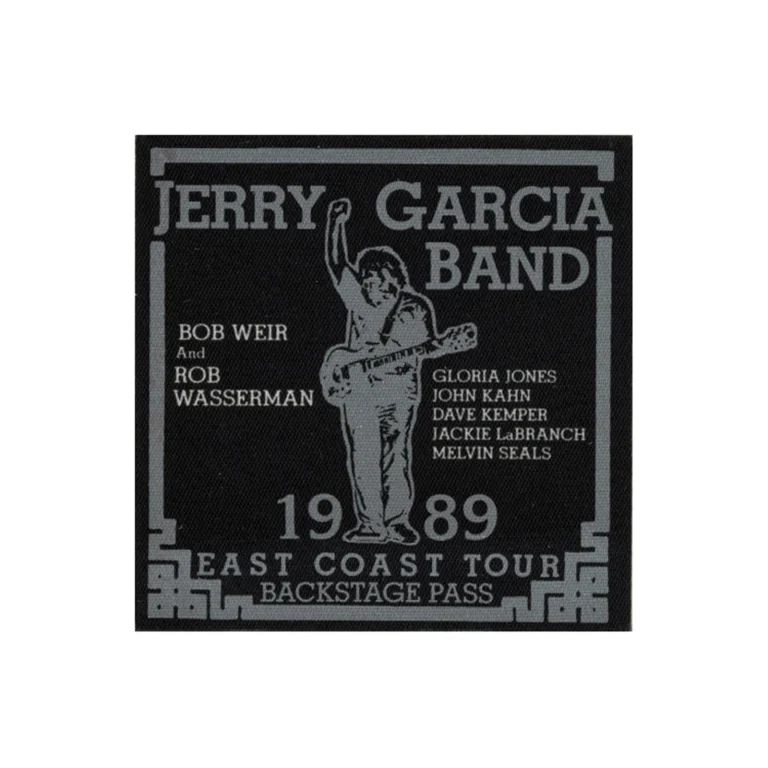Jerry Garcia 1989 Grateful Dead Concert Tour All Access Backstage Pass