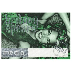 Britney Spears 2000 Oops!... I Did It Again Concert Tour Media Backstage Pass