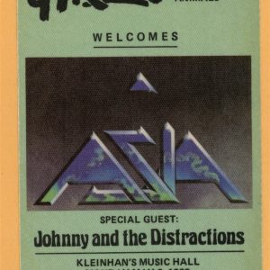 ASIA 1982 Concert Tour Backstage Pass