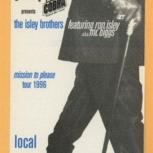 Isley Brothers 1996 Mission To Please Concert Tour CREW Backstage Pass
