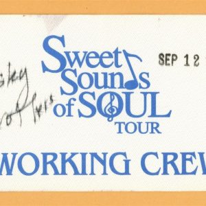 Isley Brothers 1998 Sweet Sounds of Soul Concert Tour CREW Backstage Pass