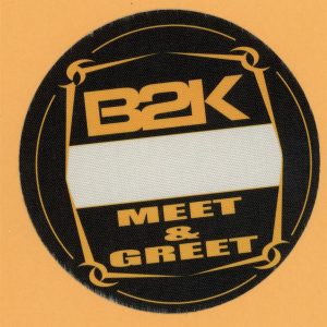 B2K 2002 Concert Tour MEET & GREET Backstage Pass