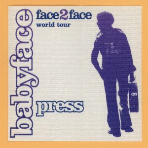 Babyface 2001 Face 2 Face Concert Tour PRESS Backstage Pass