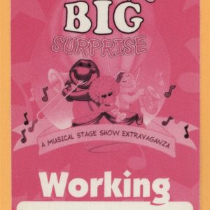 Barney's BIG Surprise 1997 Concert Tour WORKING Backstage Pass