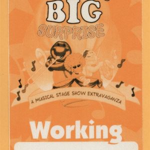 Barney's BIG Surprise 1997 Concert Tour WORKING Backstage Pass