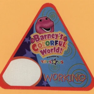 Barney's Colorful World 2004 Concert Tour WORKING Backstage Pass