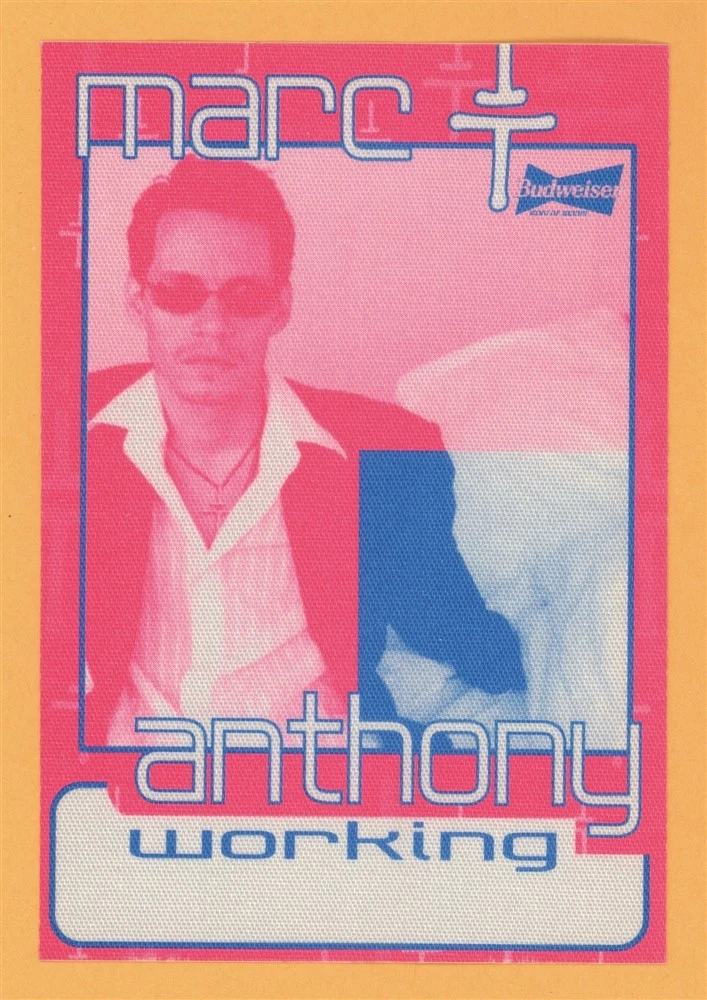 Marc Anthony 2002 Mended Concert Tour Working Backstage Pass