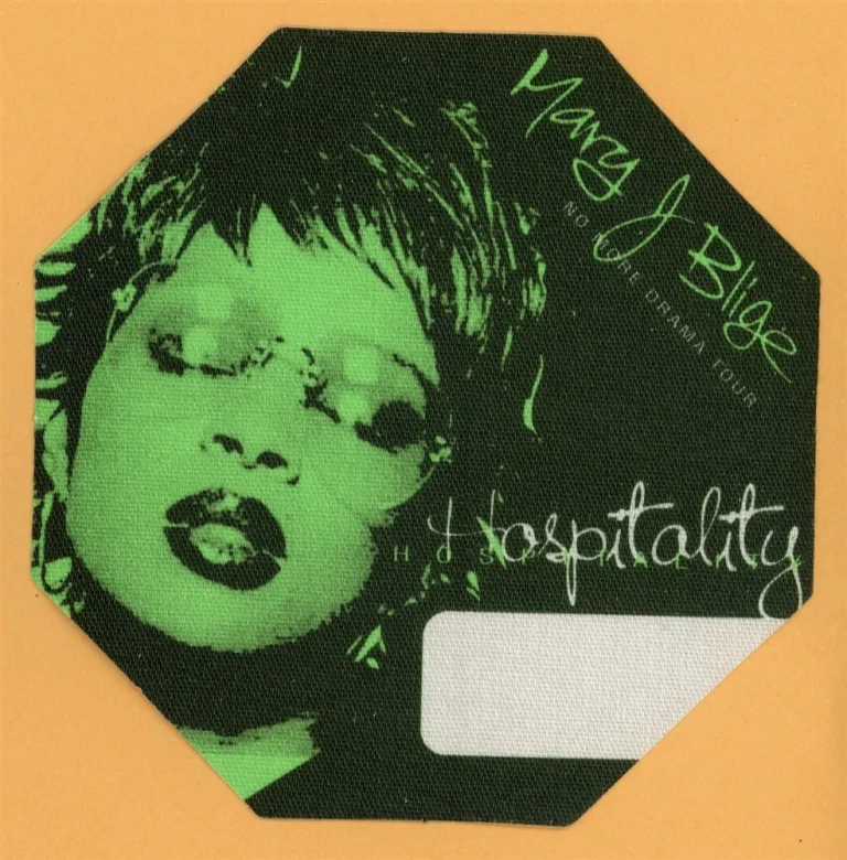 Mary J. Blige 2002 No More Drama Concert Tour HOSP Backstage Pass