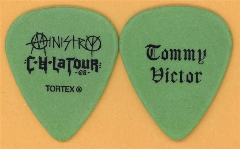 Ministry Tommy Victor Vintage Guitar Pick - 2008 CU Latour Tour