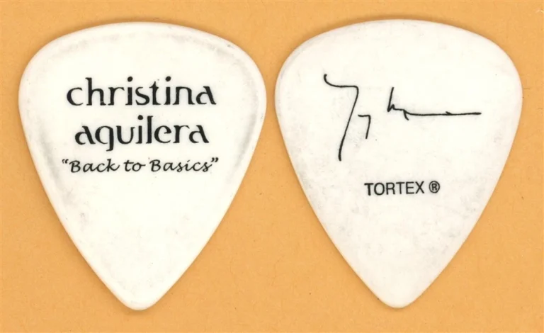 Christina Aguilera Tariqh Akon Vintage Guitar Pick - 2007 Tour