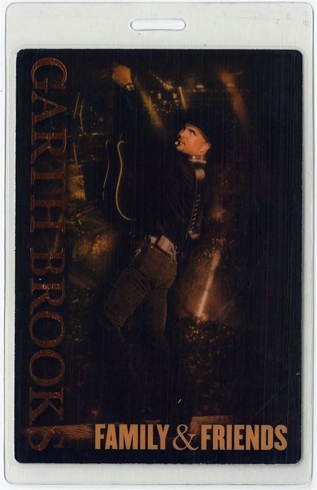 Garth Brooks 2007 Concert Tour Foil Laminated Backstage Pass