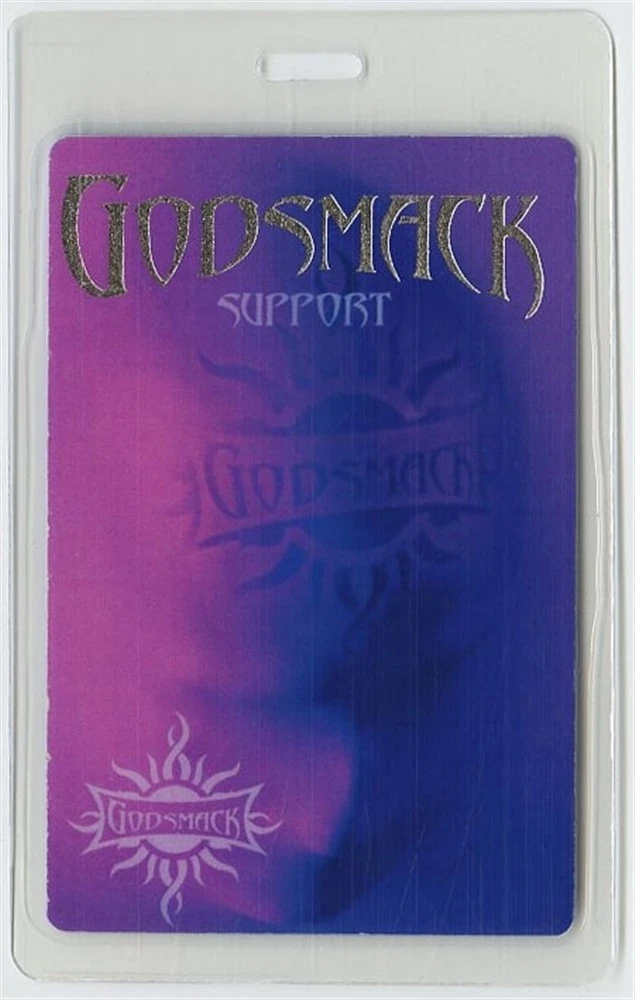 Godsmack 2003 Faceless Concert Tour Foil Laminated Backstage Pass