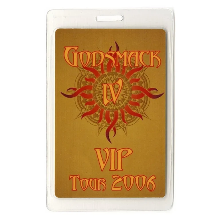 Godsmack 2006 IV Concert Tour VIP Laminated Backstage Pass