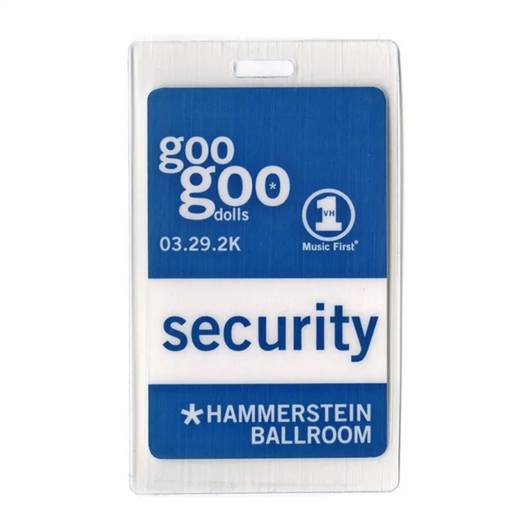 Goo Goo Dolls 2000 Gutterflower Tour Security Laminated Backstage Pass