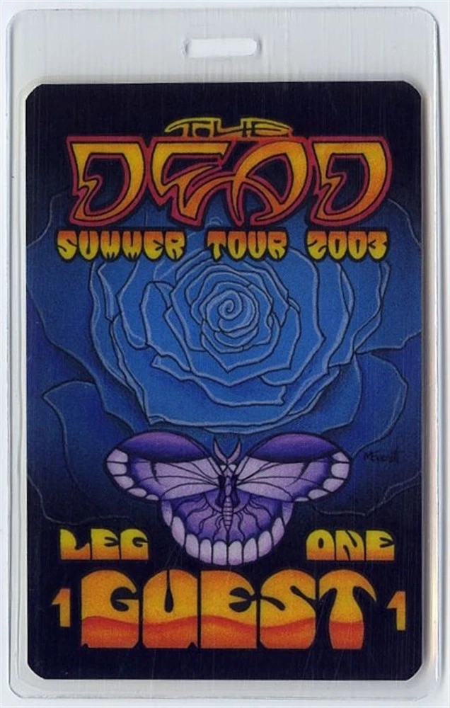 Grateful Dead 2003 Concert Tour Guest Laminated Backstage Pass