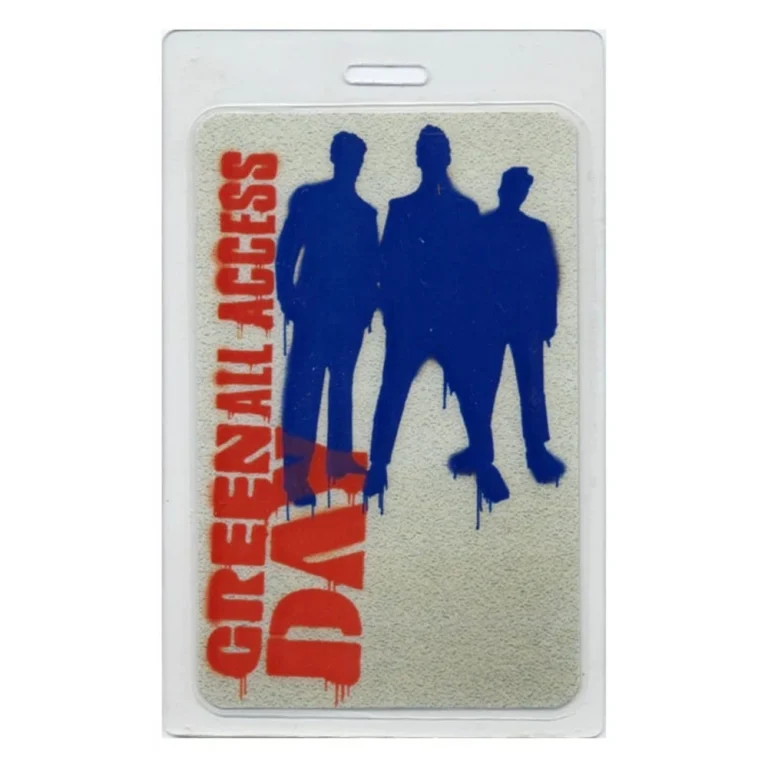 Green Day 2002 Concert Laminated Backstage Pass UK Tour ALL ACCESS
