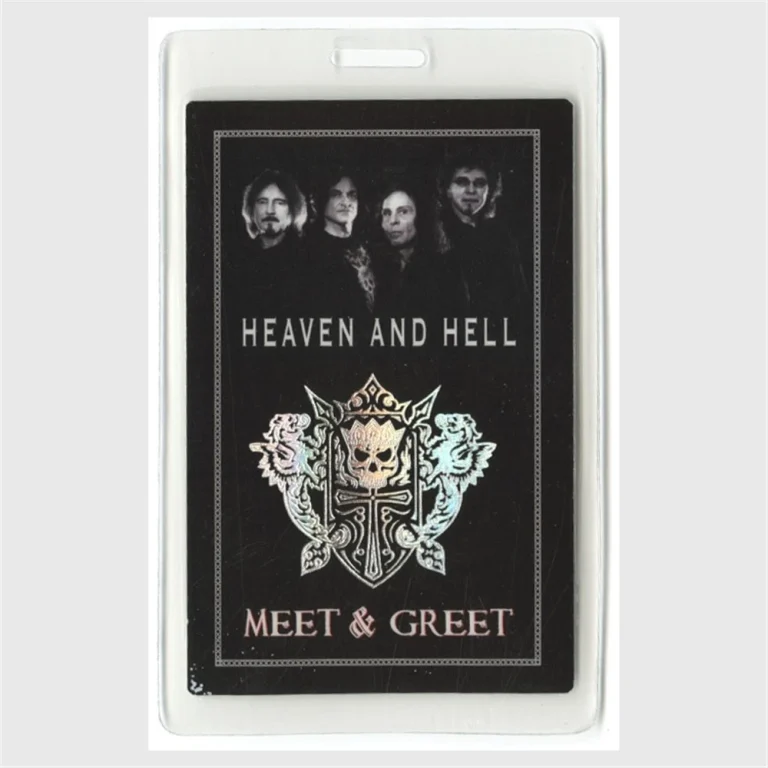 Heaven and Hell / Black Sabbath 2007 Concert Tour Foil Laminated Backstage Pass