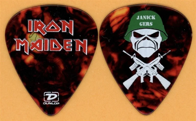 Iron Maiden Janick Gers Vintage Guitar Pick - 2006 Matter of Life & Death Tour