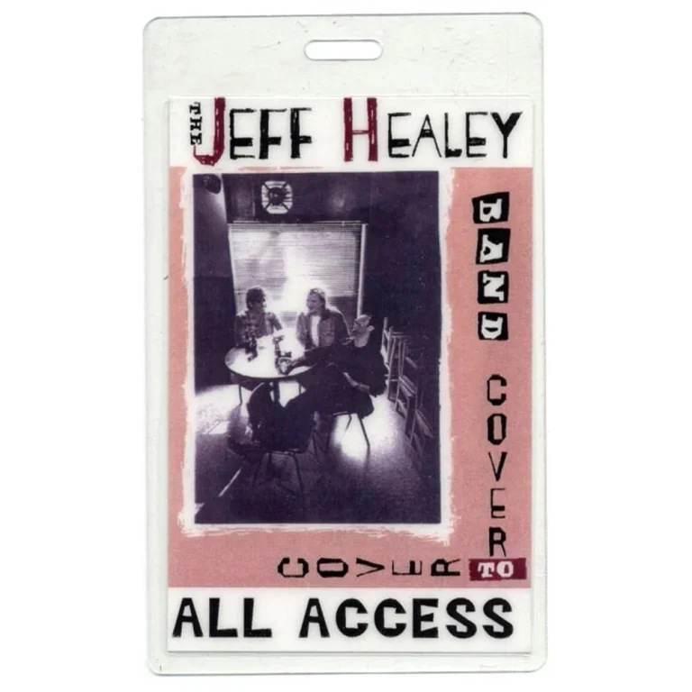 Jeff Healey 1995 Cover to Cover Concert Tour All Access Laminated Backstage Pass