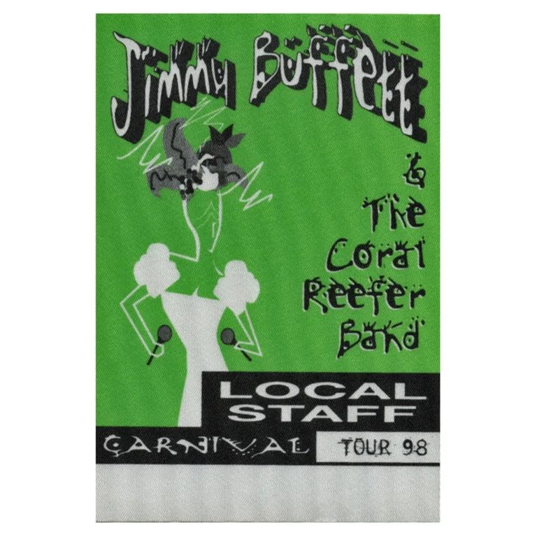 Jimmy Buffett 1998 Don't Stop the Carnival Concert Tour Staff Backstage Pass