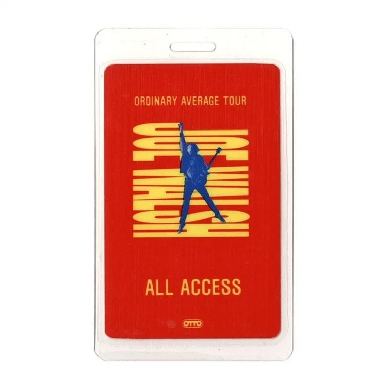 Joe Walsh 1991 Ordinary Averag Concert Tour All Access Laminated Backstage Pass