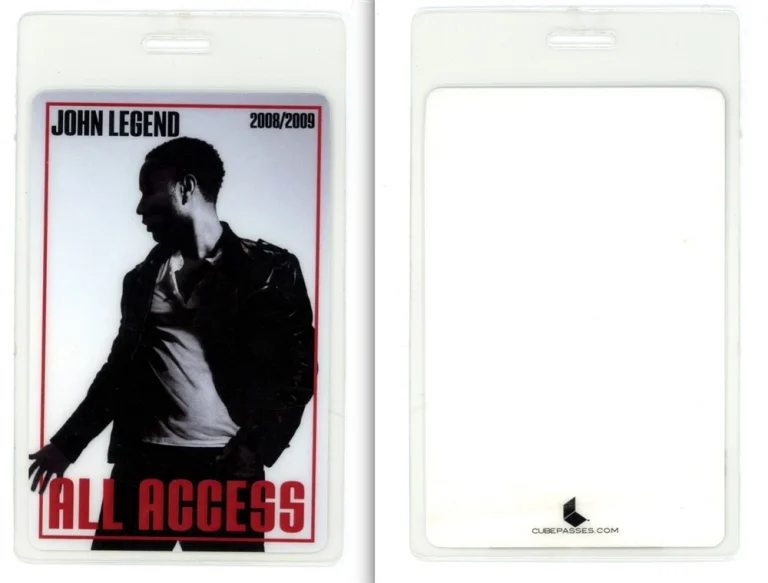 JOHN LEGEND 2008 2009 ALL ACCESS Laminated Backstage Pass