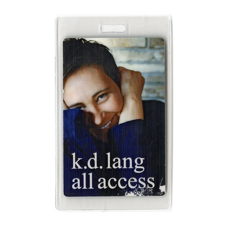 K.D. Lang Concert Tour Laminated Backstage Pass ALL ACCESS