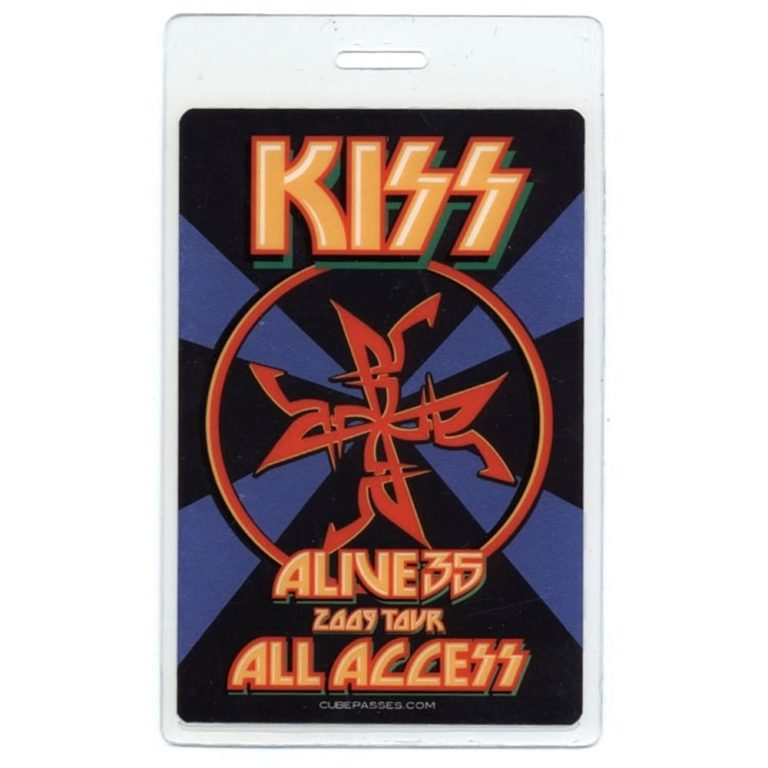 KISS 2009 Alive 35 Concert Tour All Access Laminated Backstage Pass