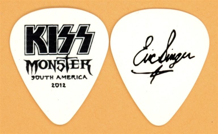 KISS Eric Singer Vintage Guitar Pick - 2012 Monster South America Tour