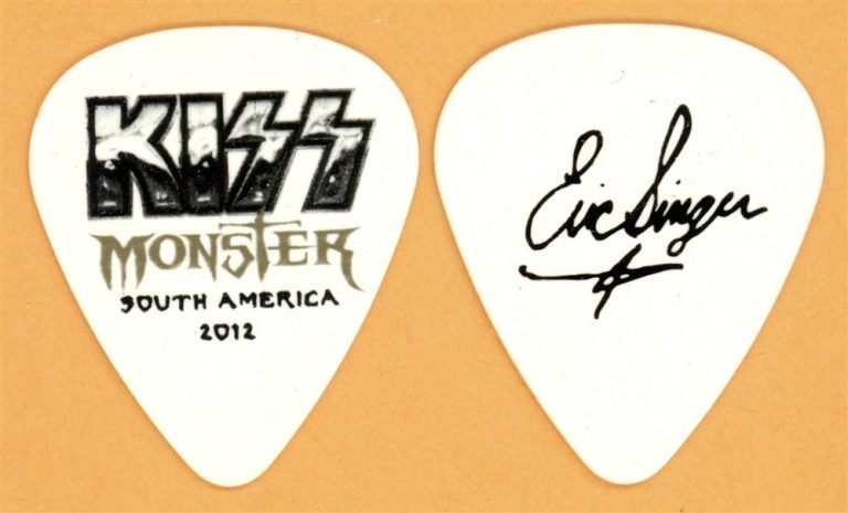 KISS Eric Singer Vintage Guitar Pick - 2012 Monster South America Tour