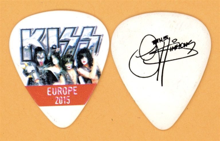KISS Gene Simmons Vintage Guitar Pick - 2015 40th Anniversary Europe Tour