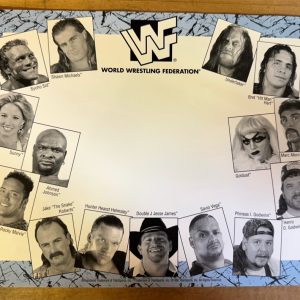 WWF Vintage 1996 Superstars of Wrestling Autograph Blank Sheet