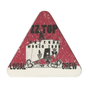 ZZ Top 1994 Antenna Concert Tour Local Crew Backstage Pass