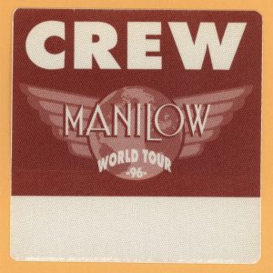 Barry Manilow 1996 Concert Tour CREW Backstage Pass