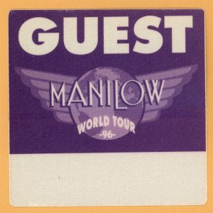 Barry Manilow 1996 Concert Tour GUEST Backstage Pass