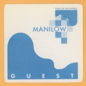 Barry Manilow 1997 Tour of the World Concert GUEST Backstage Pass