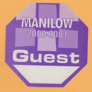 Barry Manilow 1999 LIVE Concert Tour GUEST Backstage Pass