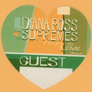 Diana Ross & The Supremes 2000 Return To Love Concert Tour GUEST Backstage Pass