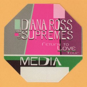 Diana Ross & The Supremes 2000 Return To Love Concert Tour MEDIA Backstage Pass