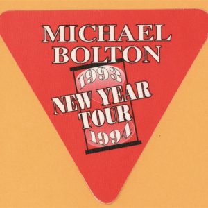 Michael Bolton 1993 New Year Concert Tour Backstage Pass