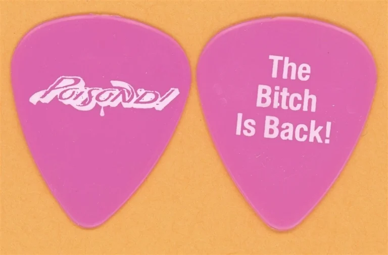 Poison The B*tch is Back Vintage Guitar Pick - 2007 POISON'D Tour