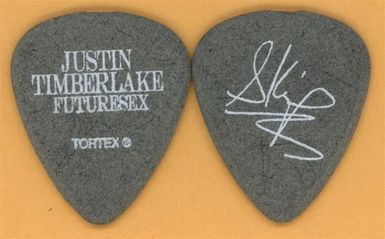 Justin Timberlake Skip Dorsey NSYNC Vintage Guitar Pick - 2007 Futuresex Tour