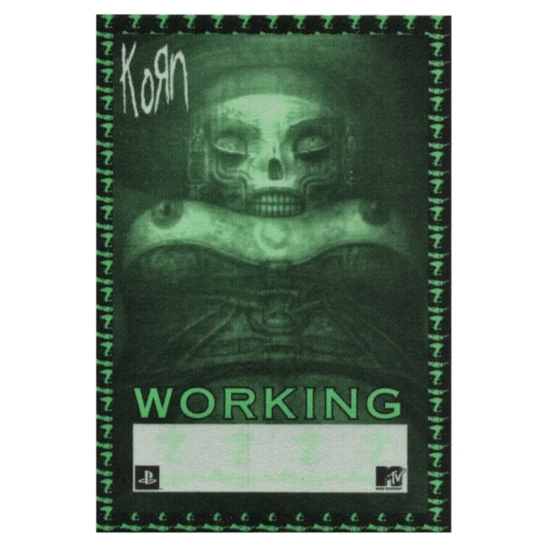Korn 2002 Untouchables Concert Tour Working Backstage Pass