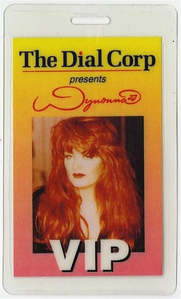 Wynonna Judd 1994 Concert Tour and VIP Laminated Backstage Pass