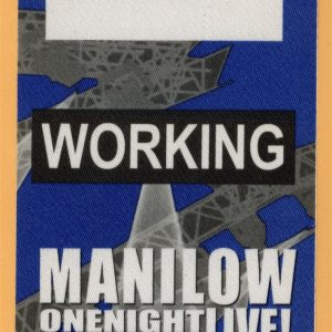 Barry Manilow 2004 One Night LIVE! Concert Tour WORKING Backstage Pass