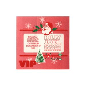 Billy Joel 1989 Storm Front Concert Tour VIP Backstage Pass