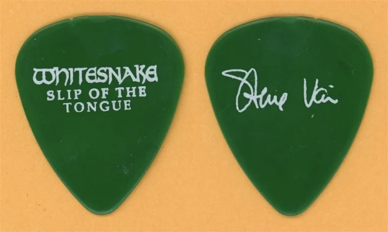 Whitesnake Steve Vai Vintage Guitar Pick - 1990 Slip of the Tongue Tour