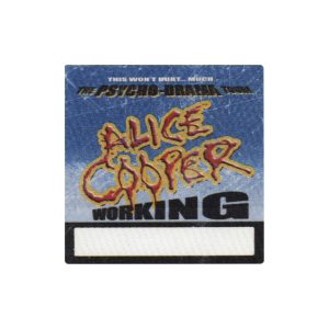 Alice Cooper 2008 Along Came a Spider Concert Tour Working Backstage Pass