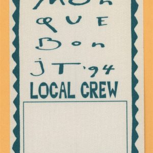 James Taylor 1994 Monque Bon Concert Tour CREW Backstage Pass